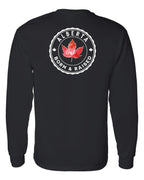 Born And Raised Alberta Left Chest and Back Long Sleeve - Unisex