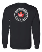 Born and Raised British Columbia Left Chest and Back Long Sleeve - Unisex