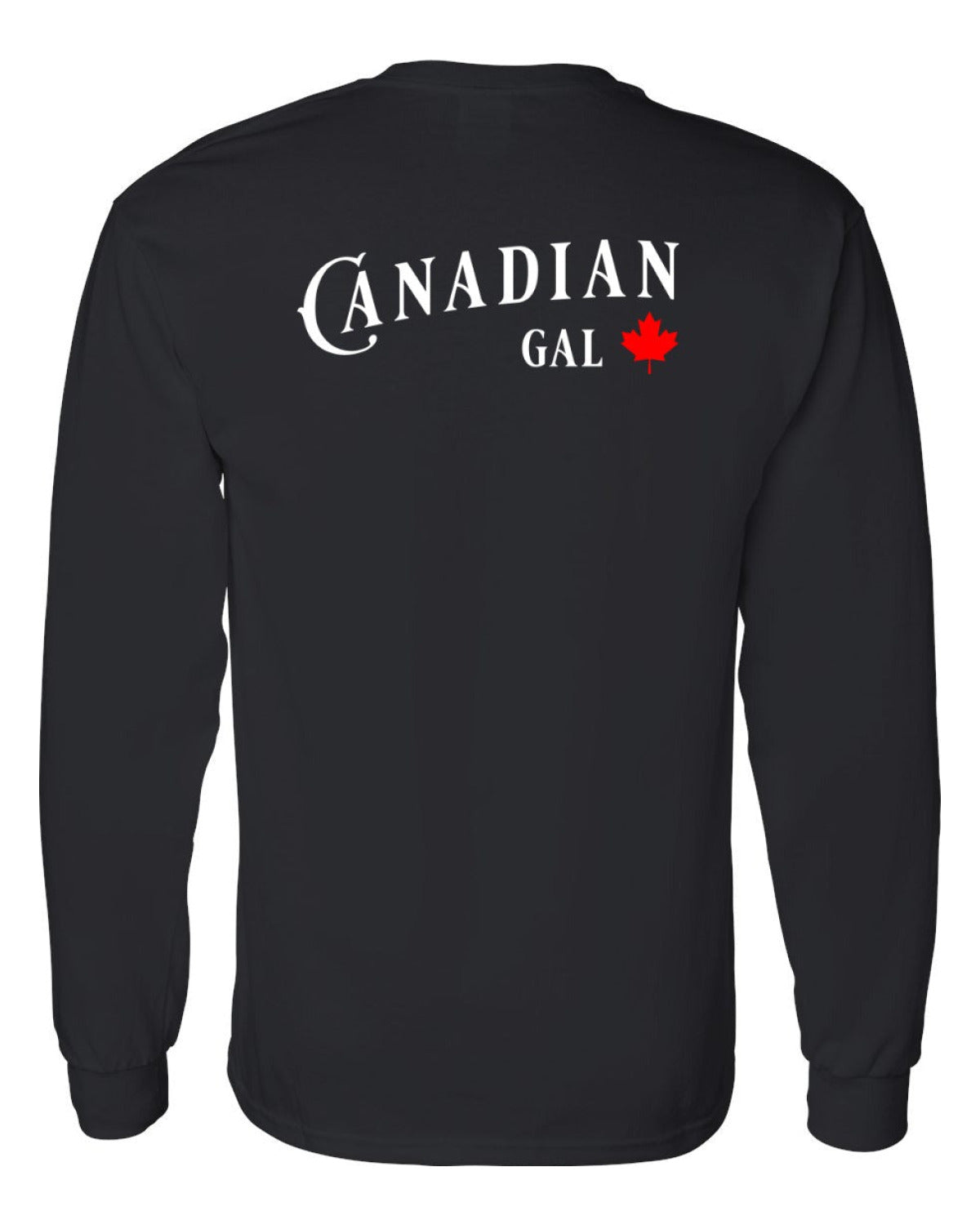 Canadian Girl Left Chest and Back Long Sleeve - Unisex