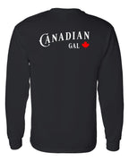Canadian Gal Left Chest and Back Long Sleeve - Unisex