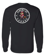 Elbows up Beaver Left Chest and Back Long Sleeve - Unisex