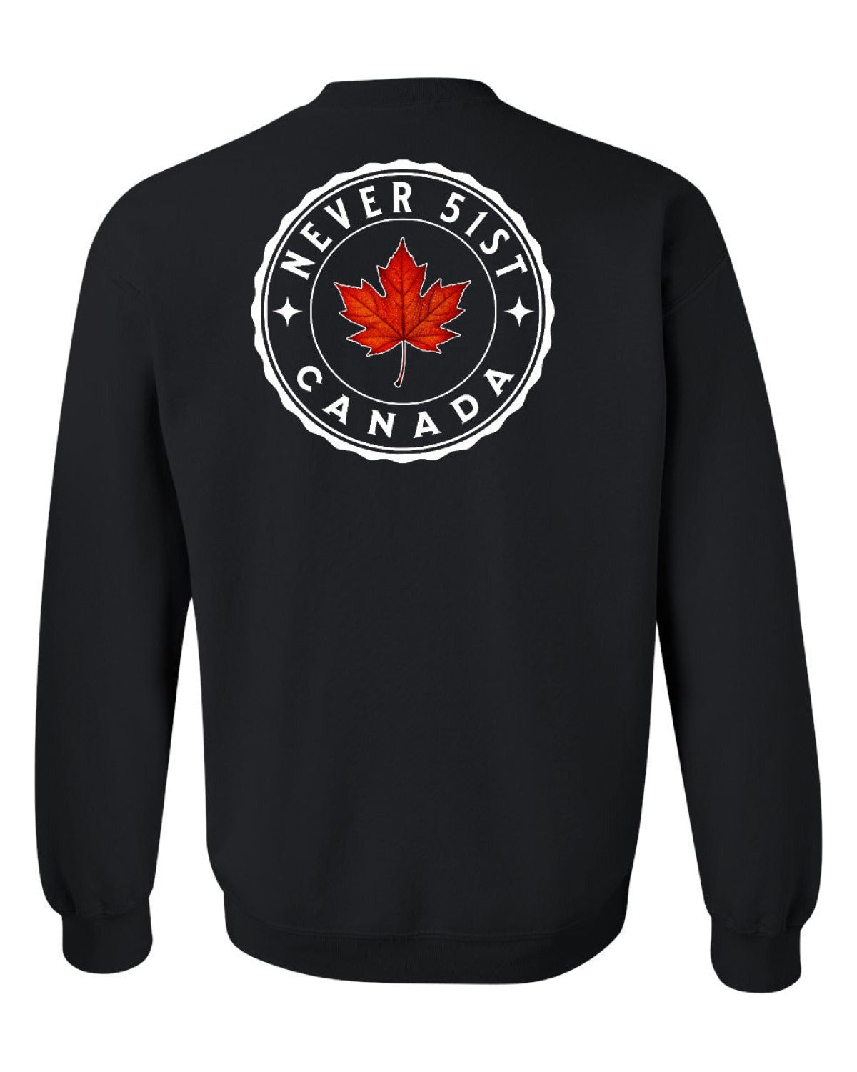 Never 51st Leaf Left Chest and Back Crewneck - Unisex