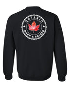 Born and Raised Ontario Left Chest and Back Crewneck - Unisex