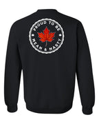 Proud Mean & Nasty Leaf Left Chest and Back Crewneck - Unisex
