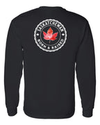 Born and Raised Saskatchewan Left Chest and Back Long Sleeve - Unisex