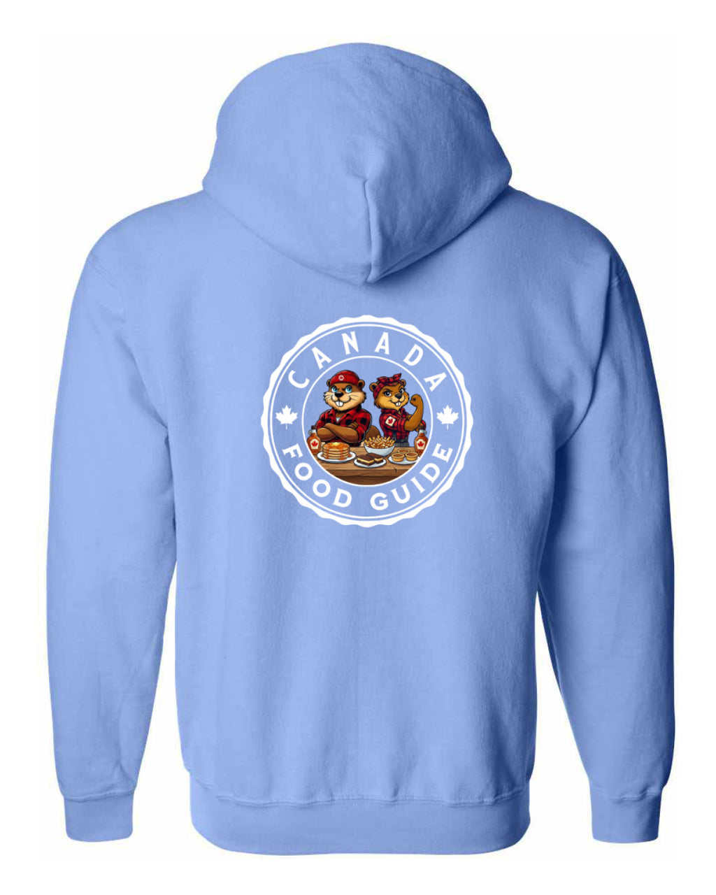 Canada Food Guide Left Chest and Back Zip Hoodie - Unisex