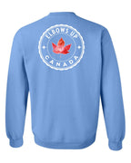 Elbows up Leaf Left Chest and Back Crewneck - Unisex