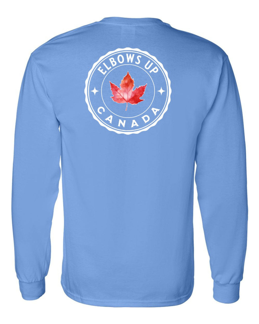Elbows up Leaf Left Chest and Back Long Sleeve - Unisex