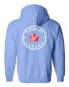 Elbows up Leaf Left Chest and Back Zip Hoodie - Unisex