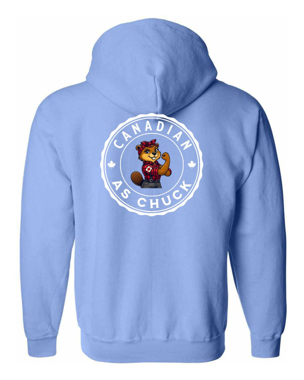 Canadian as Chuck Rosie Flex Left Chest and Back Zip Hoodie - Unisex