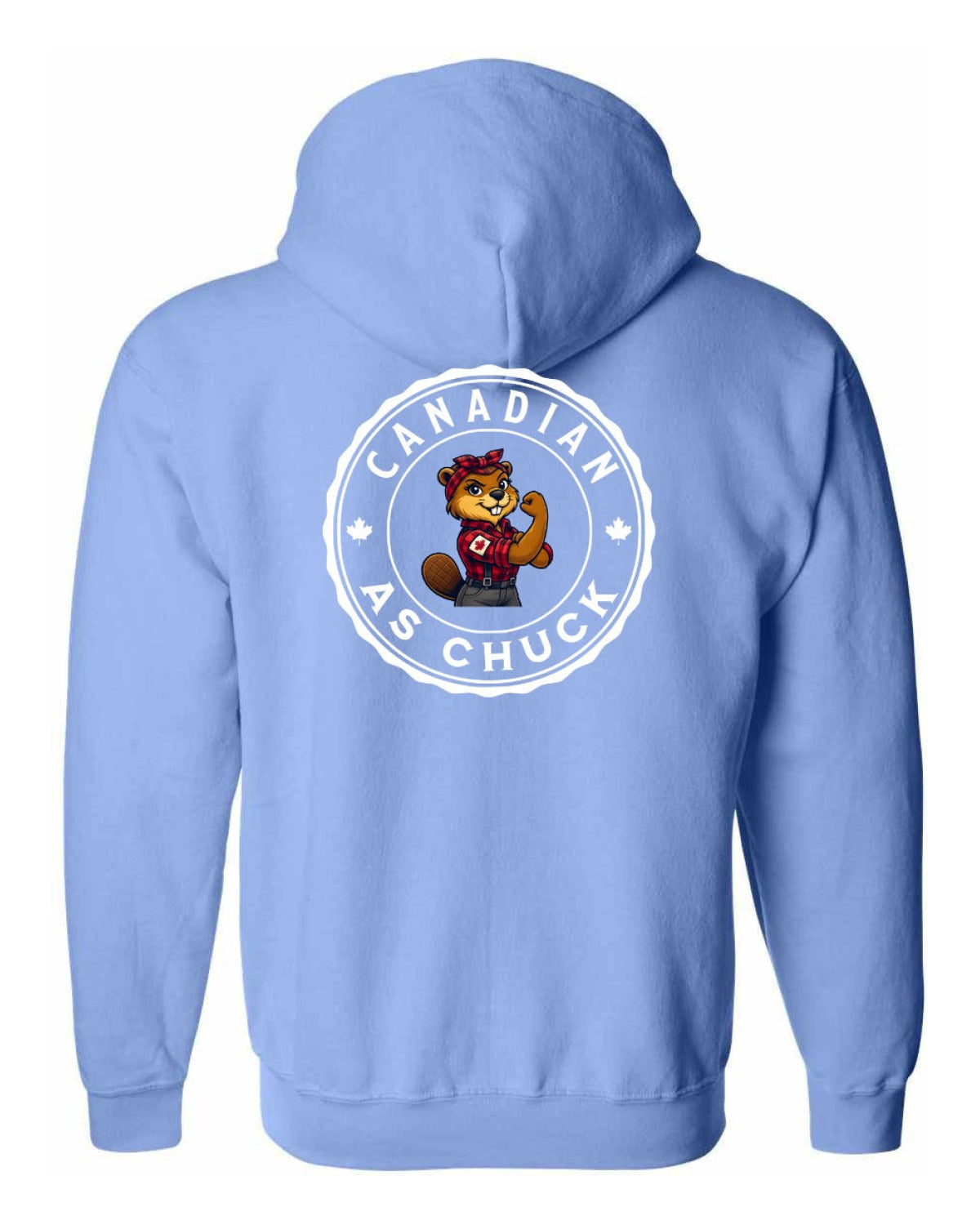 Canadian as Chuck Rosie Flex Left Chest and Back Zip Hoodie - Unisex