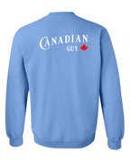 Canadian Guy Left Chest and Back Crewneck - Unisex