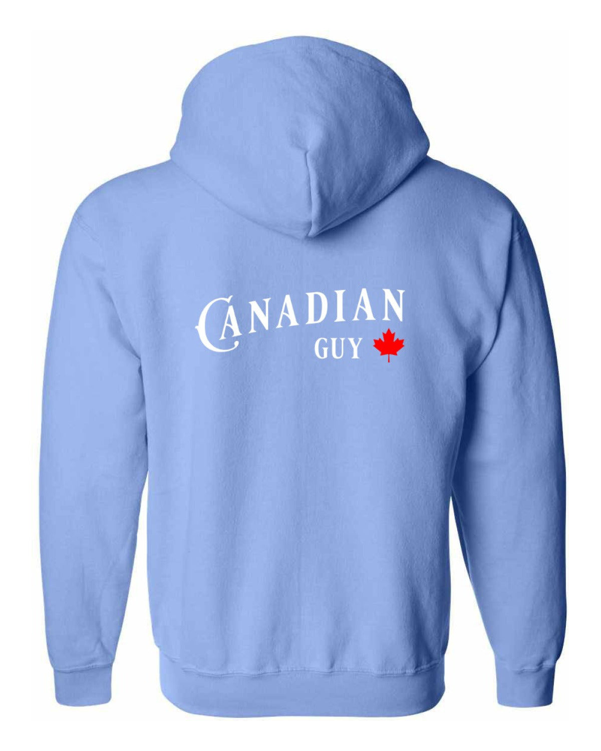 Canadian Guy Left Chest and Back Zip Hoodie - Unisex