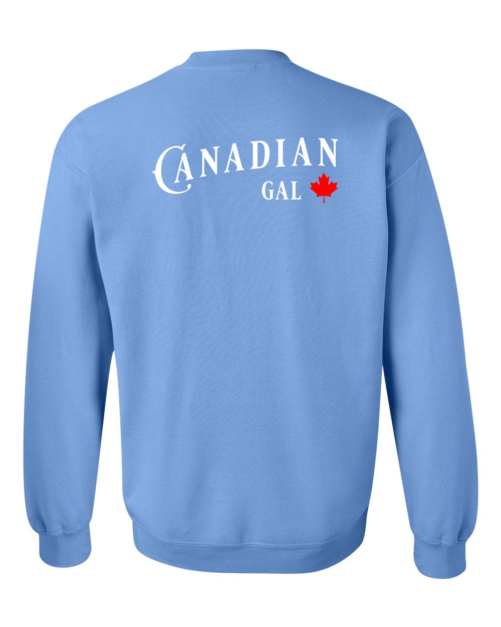 Canadian Gal Left Chest and Back Crewneck - Gildan Canada (sewn Internationally)