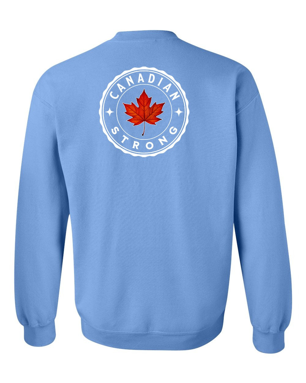 Canadian Strong Leaf Left Chest and Back Crewneck - Gildan Canada (sewn Internationally)