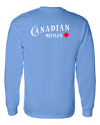 Canadian Woman Left Chest and Back Long Sleeve - Unisex