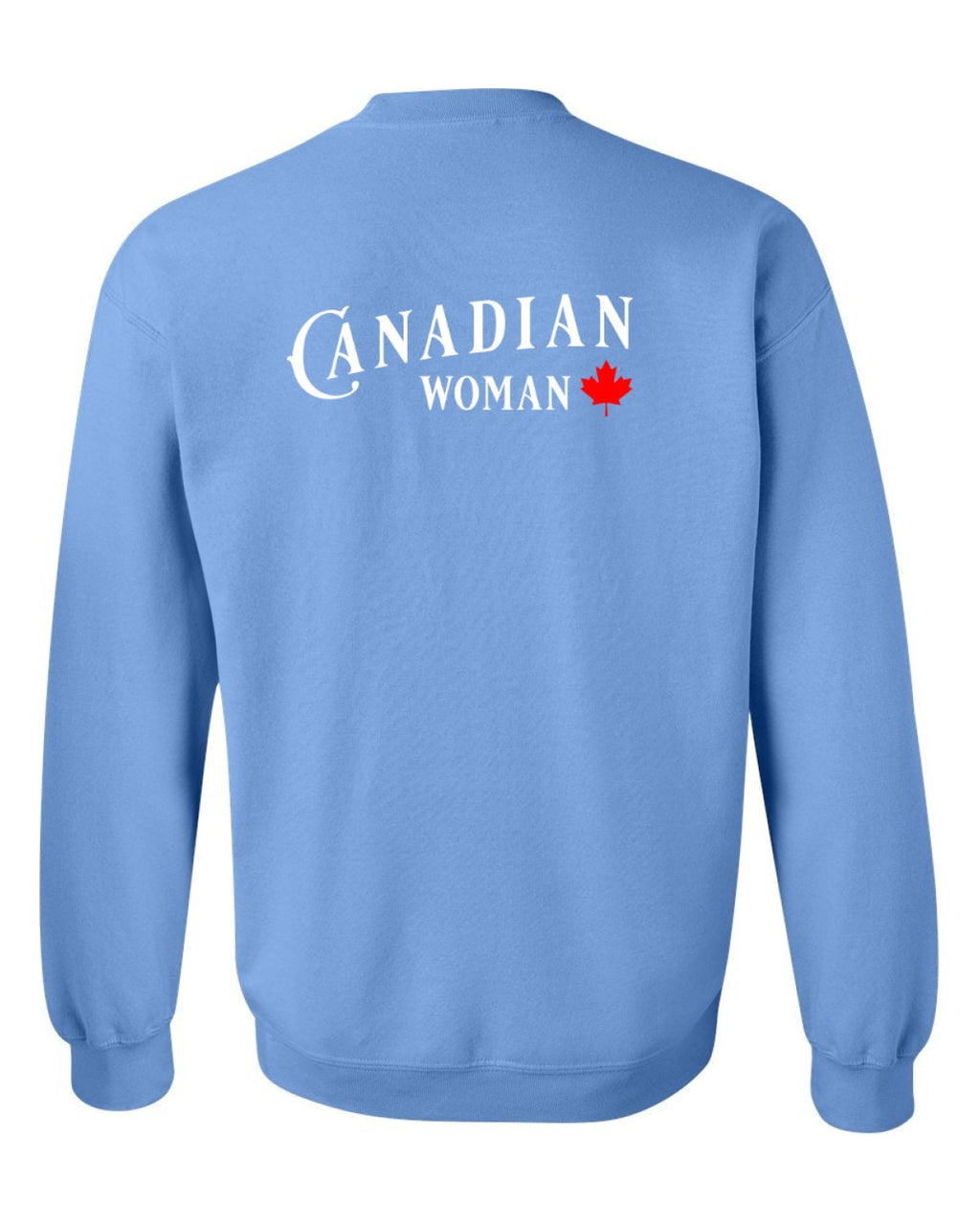Canadian Woman Left Chest and Back Crewneck - Unisex
