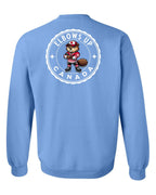 Elbows up Beaver Left Chest and Back Crewneck - Unisex
