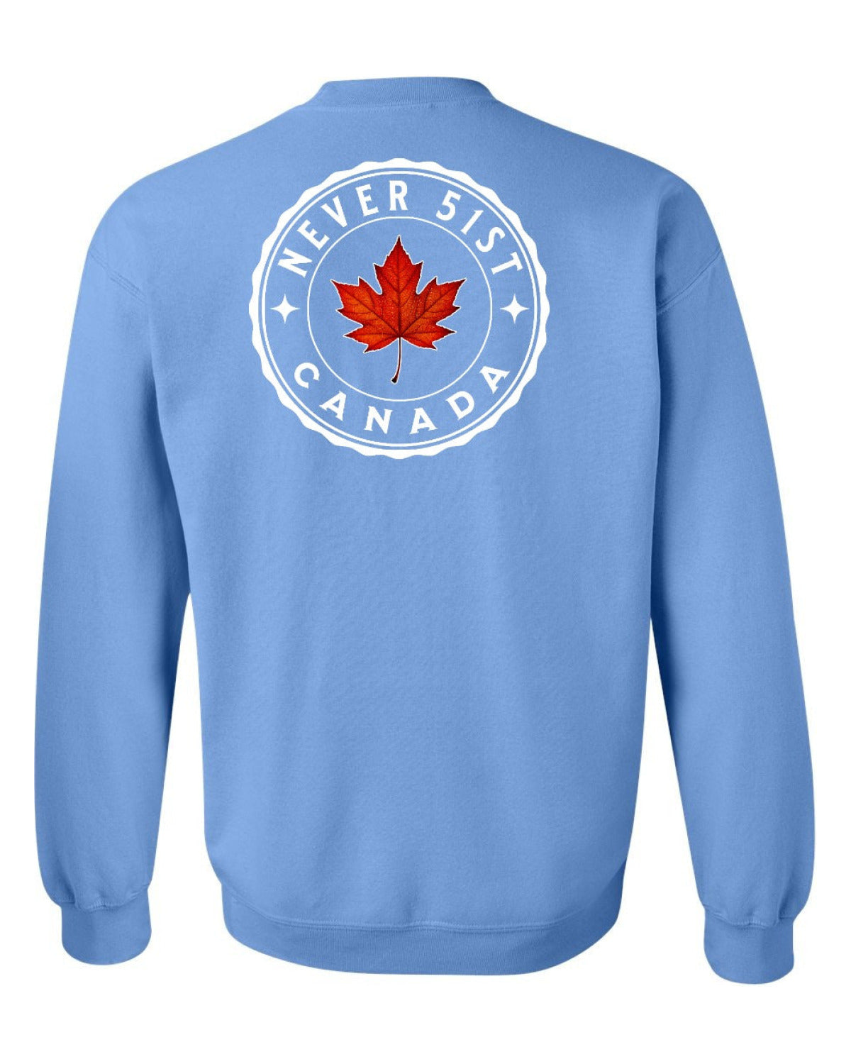Never 51st Leaf Left Chest and Back Crewneck - Unisex