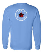 Plaid to the Bone Circle Leaf Left Chest and Back Long Sleeve - Unisex