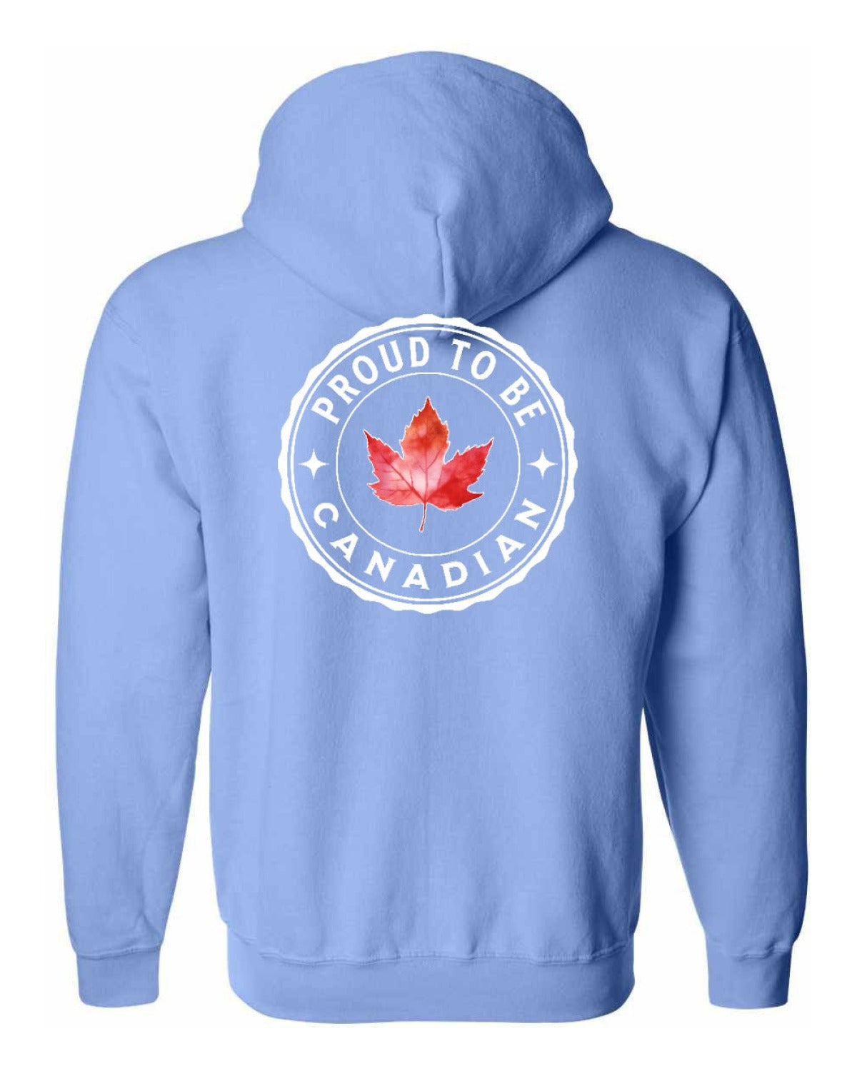 Proud to be Canadian Leaf Left Chest Zip Hoodie - Unisex