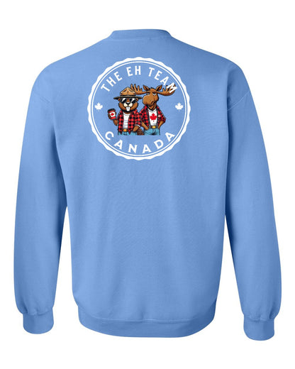 Eh Team Left Chest and Back Crewneck - Gildan Canada (sewn Internationally)
