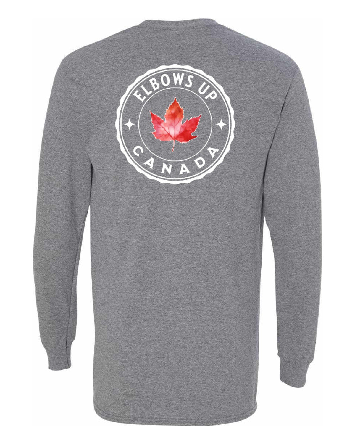 Elbows up Leaf Left Chest and Back Long Sleeve - Unisex