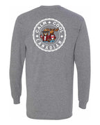 Calm Cool Moose and Beaver Left Chest and Back Long Sleeve - Unisex
