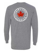 Calm Cool Canadian Leaf Left Chest and Back Long Sleeve - Unisex