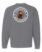 Canadian as Chuck Male Beaver Left Chest and Back Crewneck - Unisex