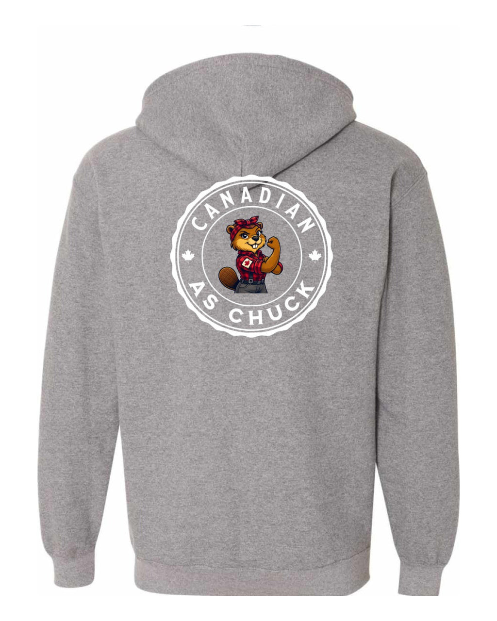 Canadian as Chuck Rosie Flex Left Chest and Back Zip Hoodie - Unisex