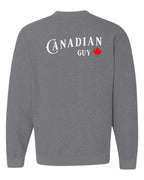Canadian Guy Left Chest and Back Crewneck - Unisex