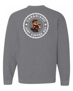Canadiano just Coffee EH! Rosie Sunglasses Left Chest and Back Crewneck - Unisex