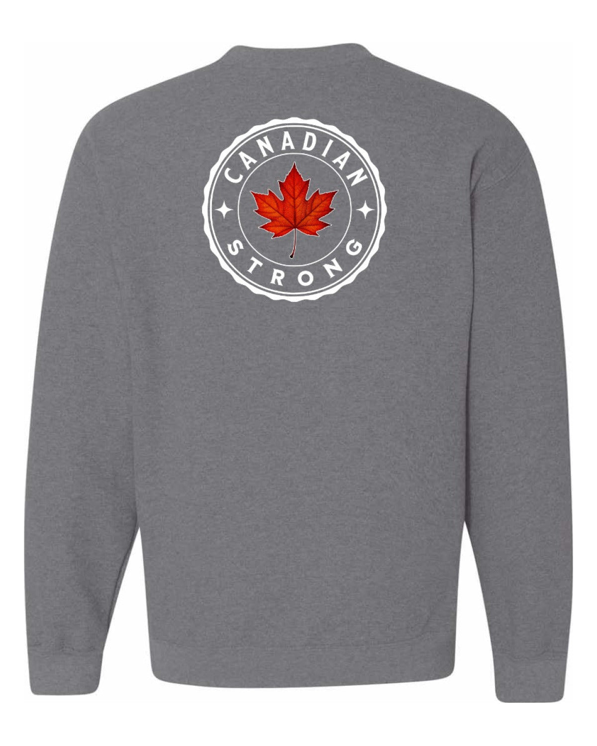 Canadian Strong Leaf Left Chest and Back Crewneck - Unisex