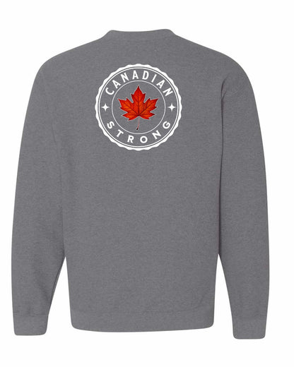Canadian Strong Leaf Left Chest and Back Crewneck - Gildan Canada (sewn Internationally)