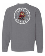 Canadian Strong Beaver Left Chest and Back Crewneck - Unisex