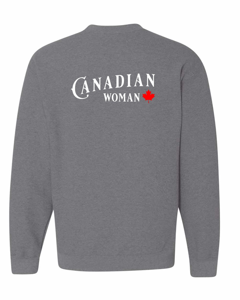 Canadian Woman Left Chest and Back Crewneck - Gildan Canada (sewn Internationally)