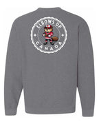 Elbows up Beaver Left Chest and Back Crewneck - Unisex