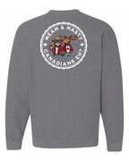 Mean & Nasty Canadians Eh! Left Chest and Back Crewneck - Unisex