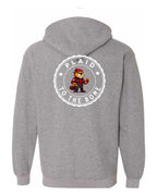 Plaid to the Bone Beaver Left Chest and Back Zip Hoodie - Unisex