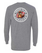 Proud to be Canadian Beaver Left Chest and Back Long Sleeve - Unisex