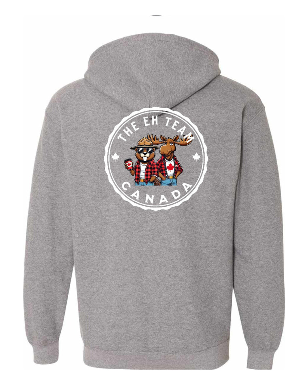 Eh Team Left Chest and Back Zip Hoodie - Unisex