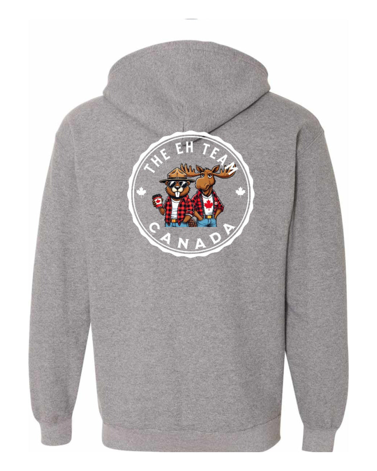 Eh Team Left Chest and Back Zip Hoodie - Unisex