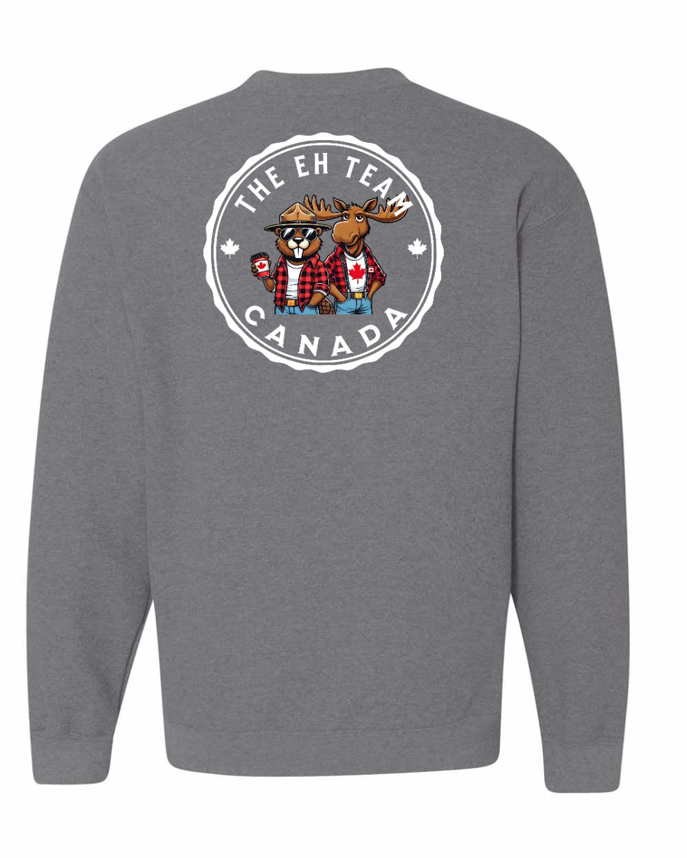 Eh Team Left Chest and Back Crewneck - Gildan Canada (sewn Internationally)