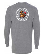 Flags Up Canada Male Beaver Version Left Chest And Back  Long Sleeve Tee ) - Unisex