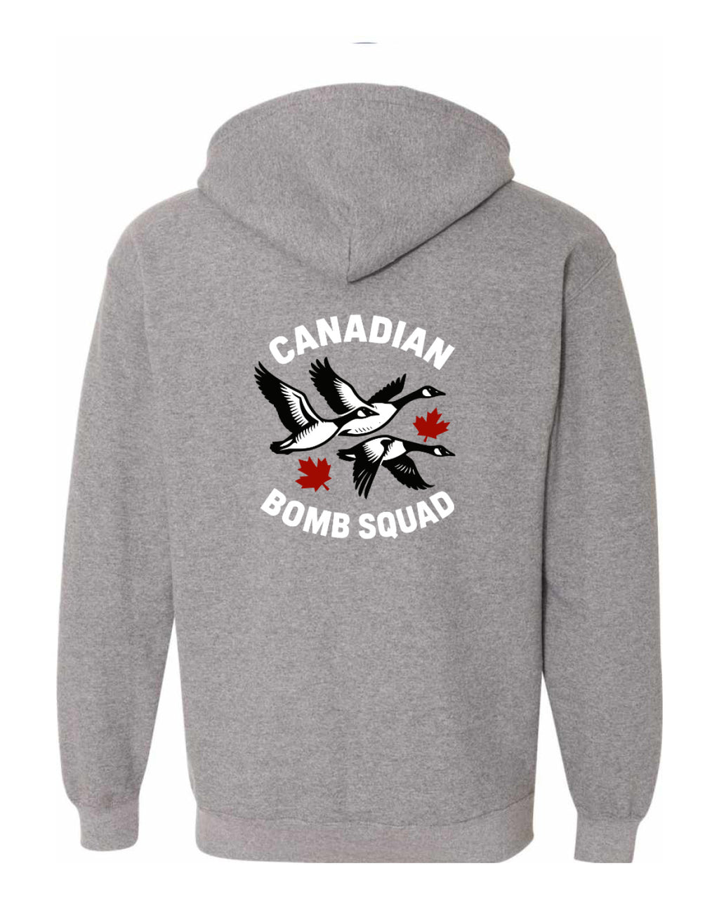 Canadian Bomb Squad Left Chest And Back Zip Hoodie - Unisex