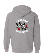 Canadian Bomb Squad Left Chest And Back Zip Hoodie - Unisex