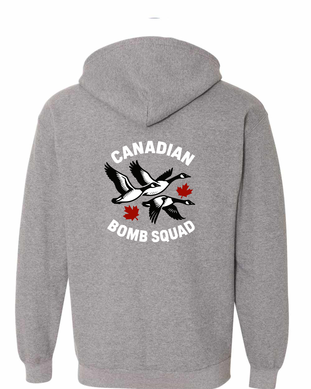 Canadian Bomb Squad Left Chest And Back Zip Hoodie
