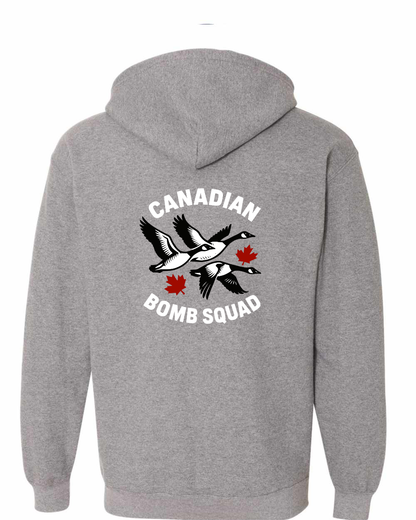 Canadian Bomb Squad Left Chest And Back Zip Hoodie