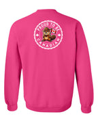 Proud to be Canadian Female Beaver Left Chest And Back  Crewneck - Unisex